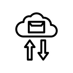 cloud line icon
