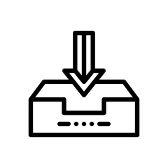 outbox line icon