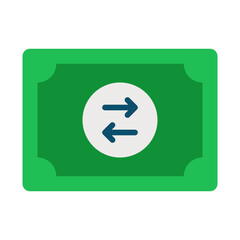 exchange flat design icon