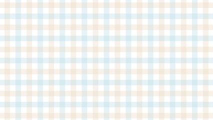 Light beige and blue plaid fabric texture as a background
