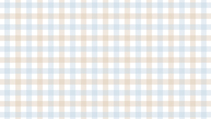 Beige and blue plaid fabric texture as a background