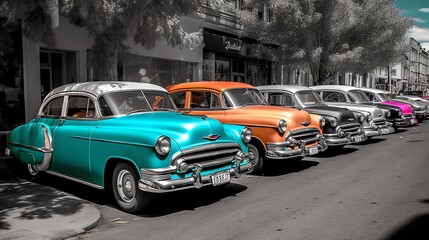 Color Splash Old Car - Retro