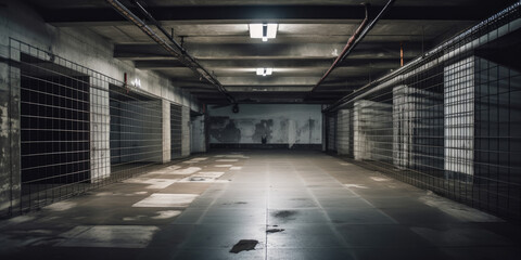 An empty basement 
