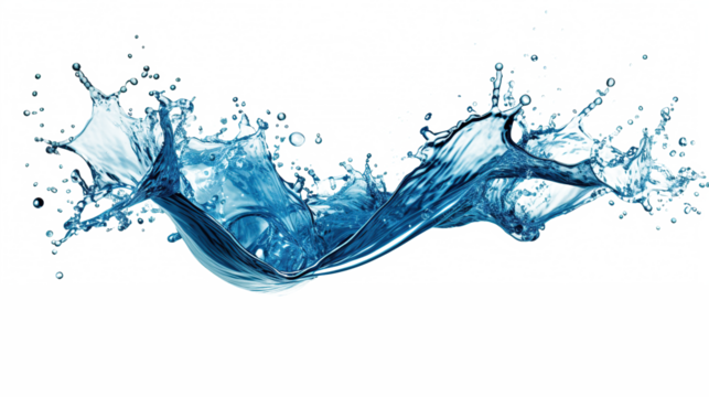 water splash element transparent background