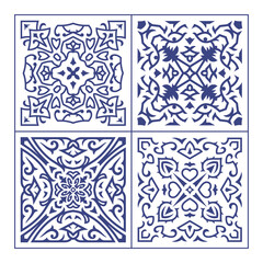 Free vector illustration of tiles pattern