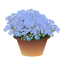 Green thumb. Flowers art palette. Gardening. Flower bed.