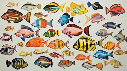 Snorkeler is captivated by the underwater wonderland as they observe and interact with a dazzling variety of fish species. Generated by AI.