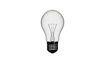 Digital png photo of lightbulb off on transparent background