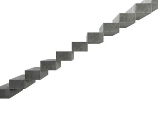 Digital png photo of gray stairs on transparent background