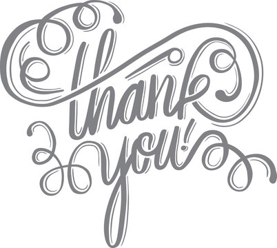 Digital Png Illustration Of Thank You Text On Transparent Background