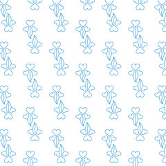 Digital png illustration of blue hearts on transparent background
