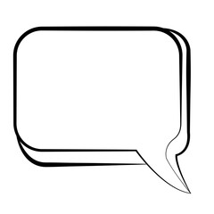 Digital png illustration of speech bubble with copy space on transparent background