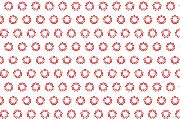 Digital png illustration of red stars pattern on transparent background