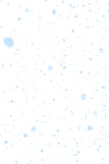 Digital png illustration of snow falling on transparent background