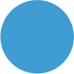 Digital png illustration of blue dot with copy space on transparent background