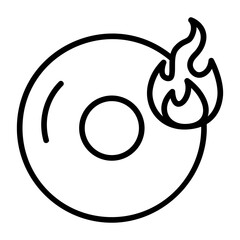 Disc writing, Compact disc creation, Optical media authoring, Disc recording, CD duplication icon