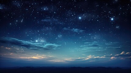 Picture-perfect clear night sky, where stars twinkle like precious gems, illuminating the darkness...