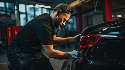 Technician focuses on replacing the car's battery, addressing worn-out or failing batteries to prevent starting issues, electrical malfunctions, and potential breakdowns. Generated by AI.