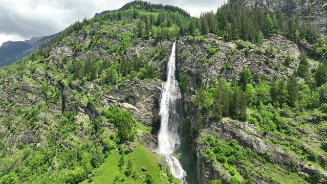 Fallbachfall waterfall highest waterfall in Carinthia located in the Maltatal near Koschach in the region Kärnten Austria.