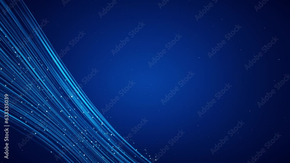 Poster 4k wave particle wireframe tunnel dark grid background light effect, digital technology. connection 