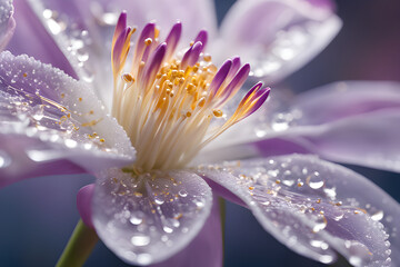 close up of purple flower.Generative ai