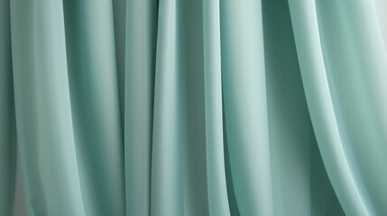 Obraz premium Modern blackout curtains close up. Front view. Minimalism. Generative AI