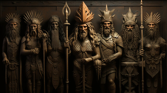 Mythical Pantheon: Depictions of Sumerian Deities