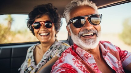 Obraz premium Happy retired couple