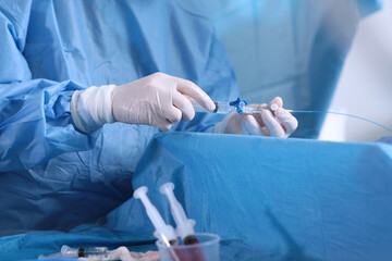 Surgery on blood vessels. Endovascular surgery. Surgical interventions on blood vessels. Prevention...