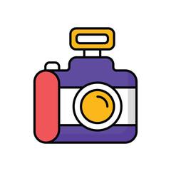 Photography icon, vector stock illustration.