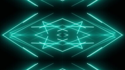 multiple lasers mirrored in digital striped beams animation. Modern party lasers for stage or fashion show backdrop - Powered by Adobe