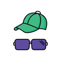 Accessories icon, vector stock illustration.