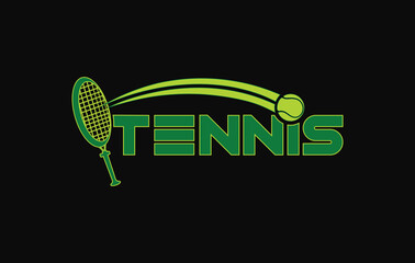 Tennis logo icon design, sports badge template. Vector illustration
