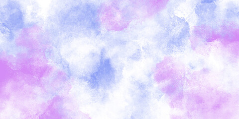 カラフルな滲みのある淡い水彩風背景　バナー