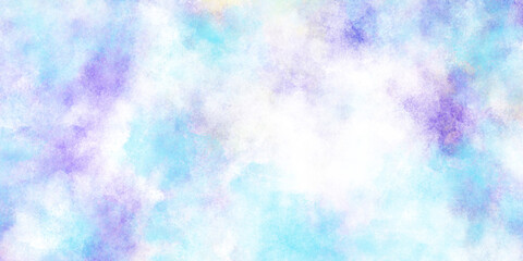 カラフルな滲みのある淡い水彩風背景　バナー