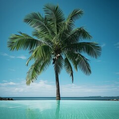 palm tree on the beach