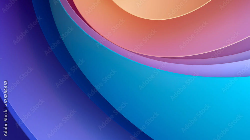 Poster an abstract background with blue, pink, and orange gradient on each curve becomes an appropriate cho