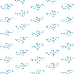 Digital png illustration of blue plane on transparent background