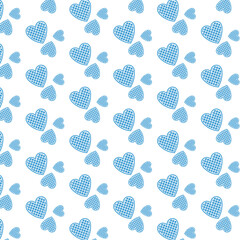 Digital png illustration of blue hearts on transparent background