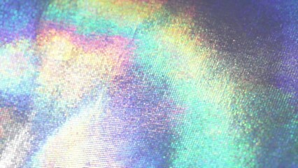 Metallic glitter holographic background. Slow motion rainbow colourful live wallpaper. Abstract trendy glittering colors. Best for intro, opener, video cover presentation. Can use in vertical position - Powered by Adobe