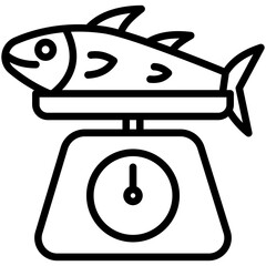 fish scale icon often used in design, websites, or applications, banner, flyer to convey specific concepts related to healthy food.