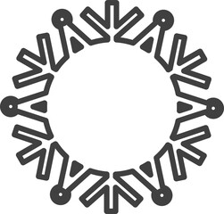 Digital png illustration of abstract shape on transparent background