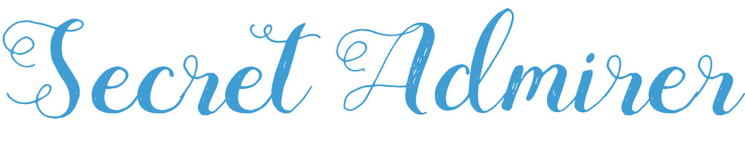Digital png illustration of secret admirer text on transparent background