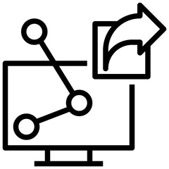 network line icon,linear,outline,graphic,illustration