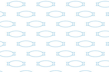 Digital png illustration of blue badges with copy space on transparent background