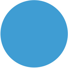 Digital png illustration of blue circle with copy space on transparent background