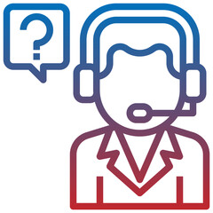 support line icon,linear,outline,graphic,illustration