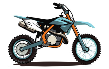 Fototapeta na wymiar Dirt bike extreme sport vector illustration