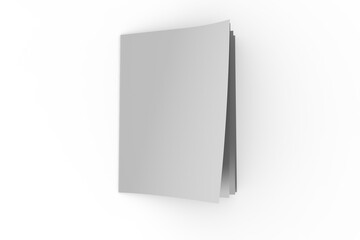 Obraz premium Digital png illustration of white book on transparent background