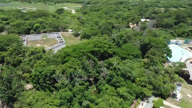 totumo volcano called for tourist site located via cartagena